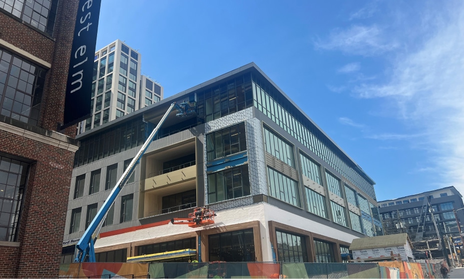 619 Ponce on the west side of Ponce CIty Market is the largest mass timber building in the Southeast