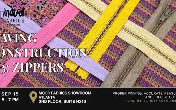 Sewing Construction 103: Zippers
