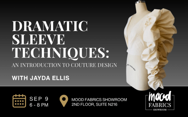 Dramatic Sleeve Techniques: An Introduction to Couture Design